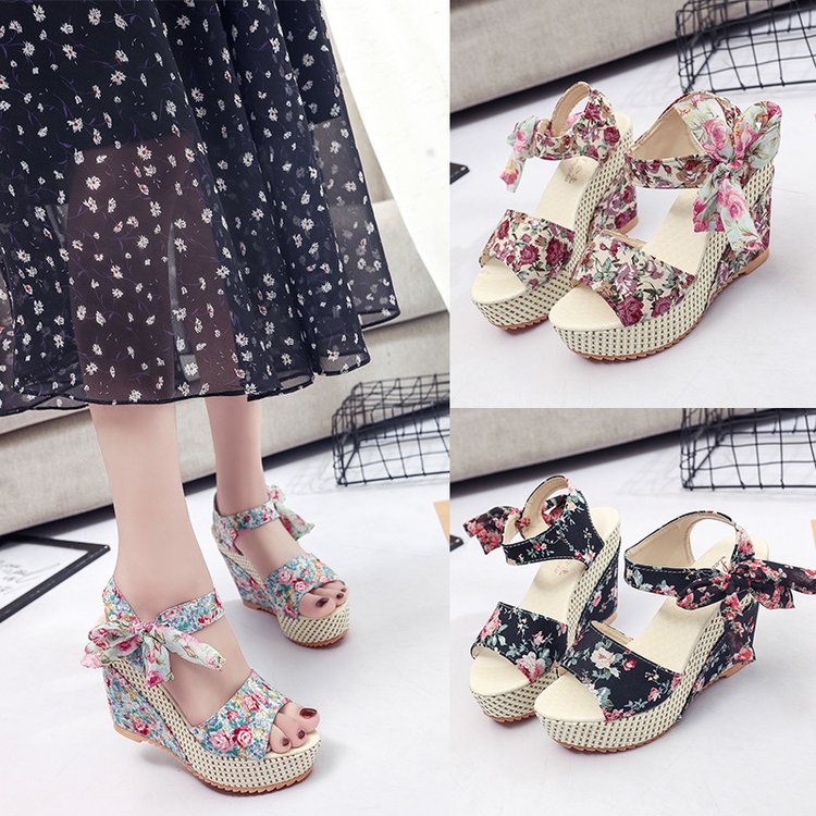 Floral sandals women's shoes - Image 4