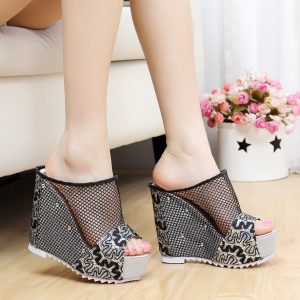 Flip flops high heel sandals