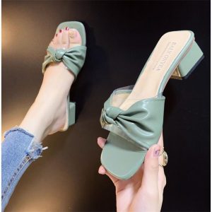 Women's thick-heeled sandals